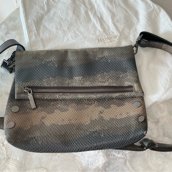Hammitt Java snake gunmetal handbag - Picture 1 of 9